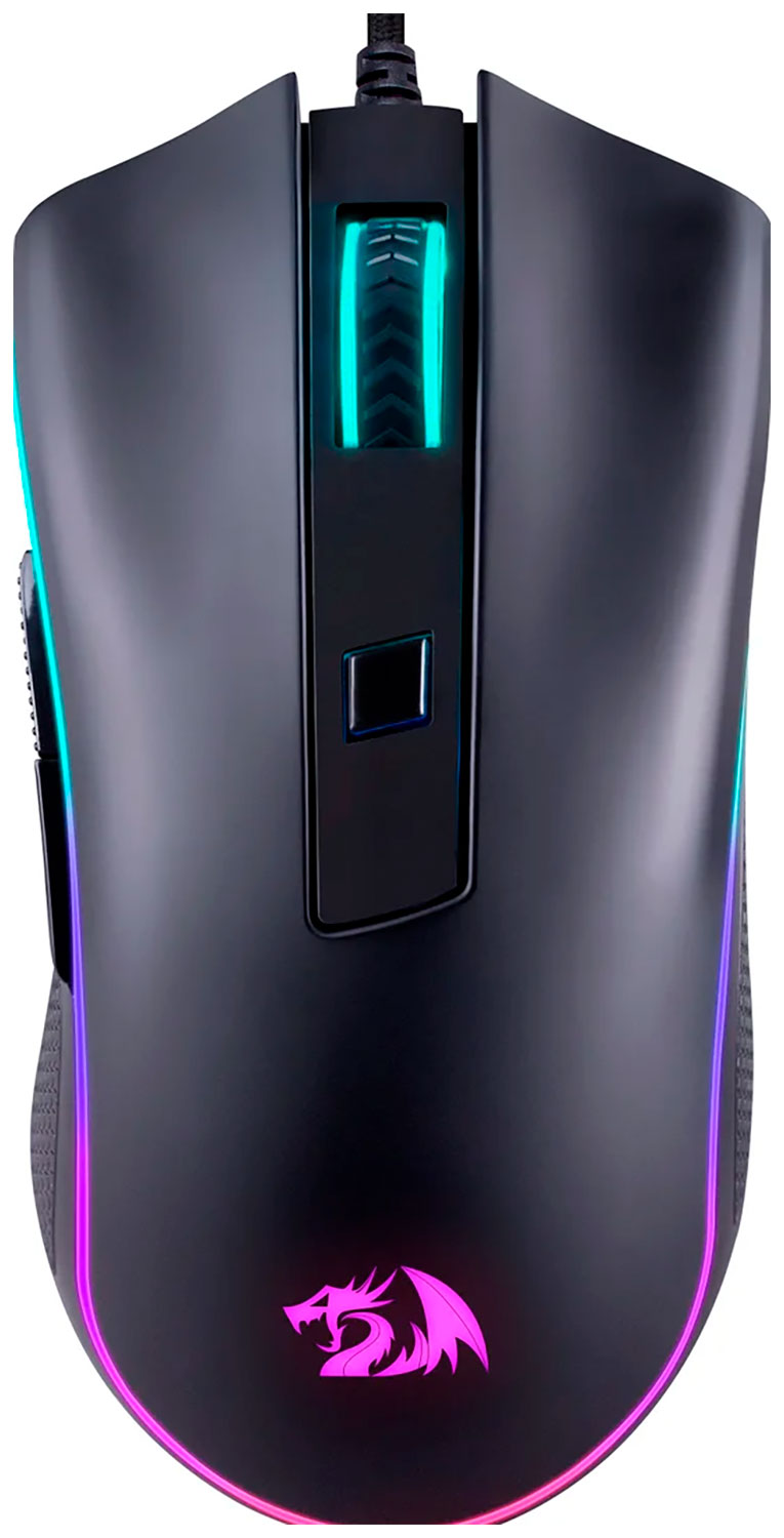 Проводная игровая мышь Redragon Cypher, черный, RGB, 6кнопок, 12800dpi