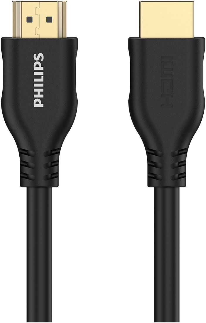 Кабель HDMI Philips 2.0 PVC, HDMI:4Kx2K@60Hz, 28AWG, OD 6.5mm, 5 м, Black