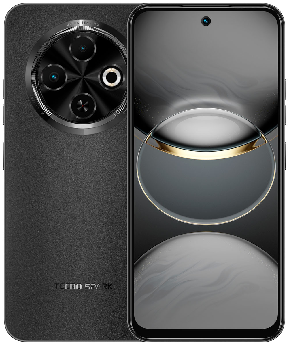 Смартфон Tecno SPARK 30C KL5n, 128/6 Гб, Orbit Black