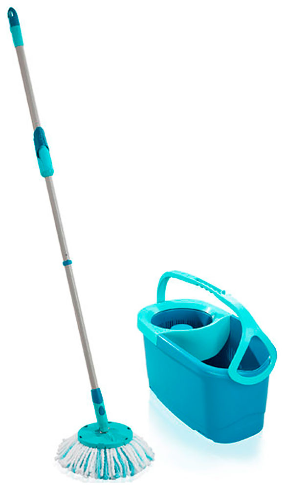 Комплект для уборки Leifheit Clean Twist Disc Mop Ergo 52101: швабра + ведро с механизмом отжима