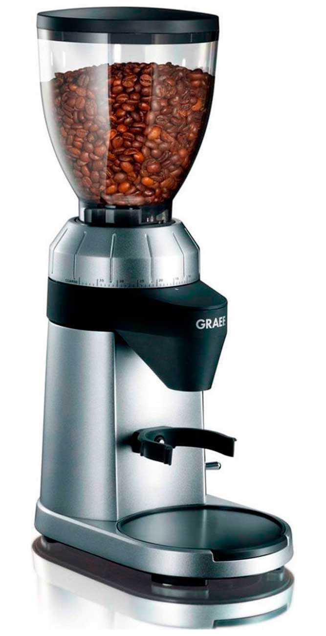 Кофемолка Graef CM 800 silber, 40 степеней, алюминиевый корпус
