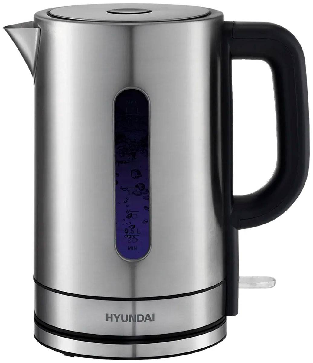 Чайник электрический Hyundai HYK-S2506, 1.7л., 2200Вт (серебристый металл)