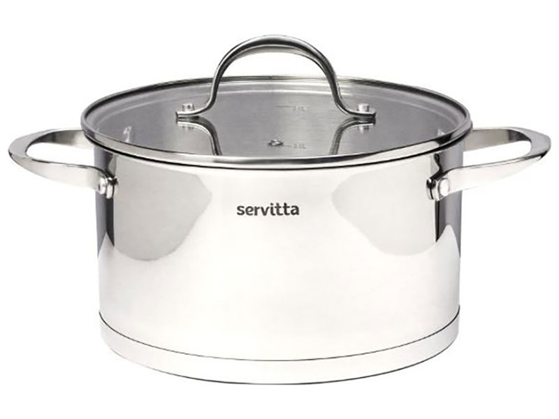 Кастрюля с крышкой Servitta Rigoroso, 3.3 литра (Sr0108)