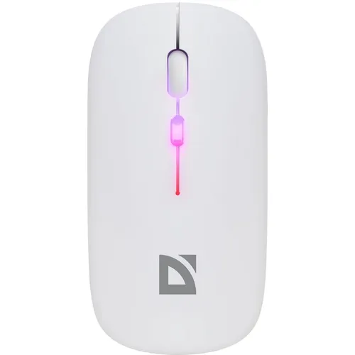Мышь беспроводная Defender Coda MB-261, Bluetooth/Радио, оптическая, USB, 1600dpi, белый [52262]