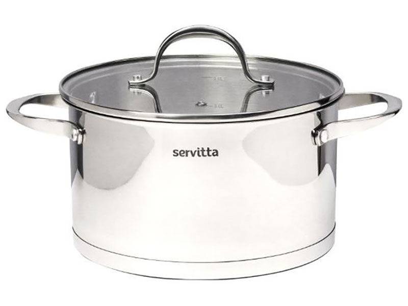 Кастрюля с крышкой Servitta Rigoroso, 2.4 литра (Sr0107)