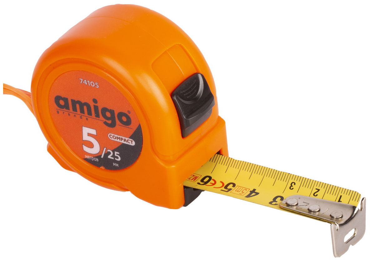 Рулетка Amigo 5m*25mm 74105