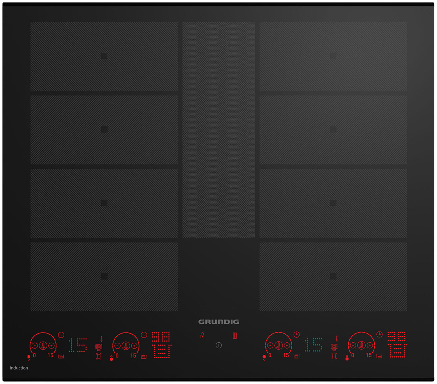 Электрическая варочная панель Grundig GIEI 638980 IF, черный, индукционная