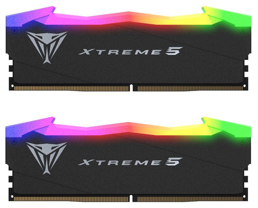 Оперативная память Patriot Memory DDR5 48GB (2x24GB) 7600MHz Viper Xtreme 5 RGB (PVXR548G76C36K)