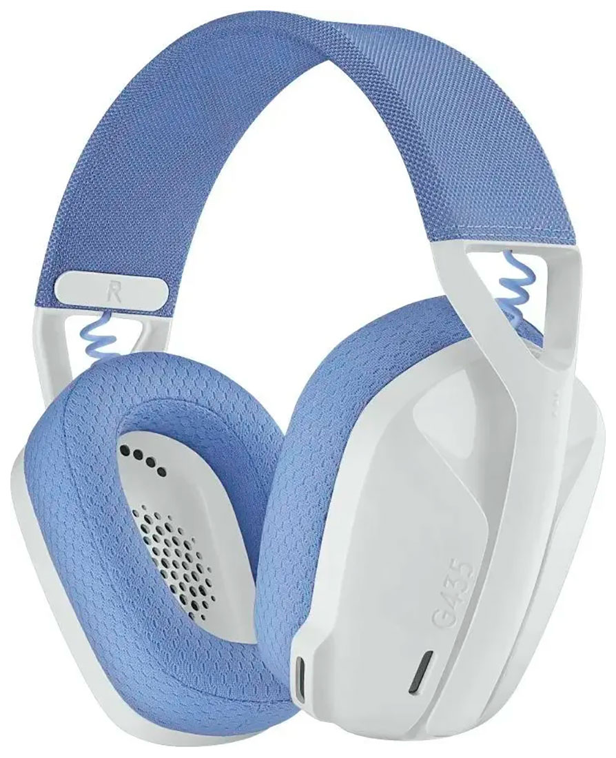 Гарнитура игровая беспроводная Logitech G435 LightSpeed White/Lilac (981-001077)