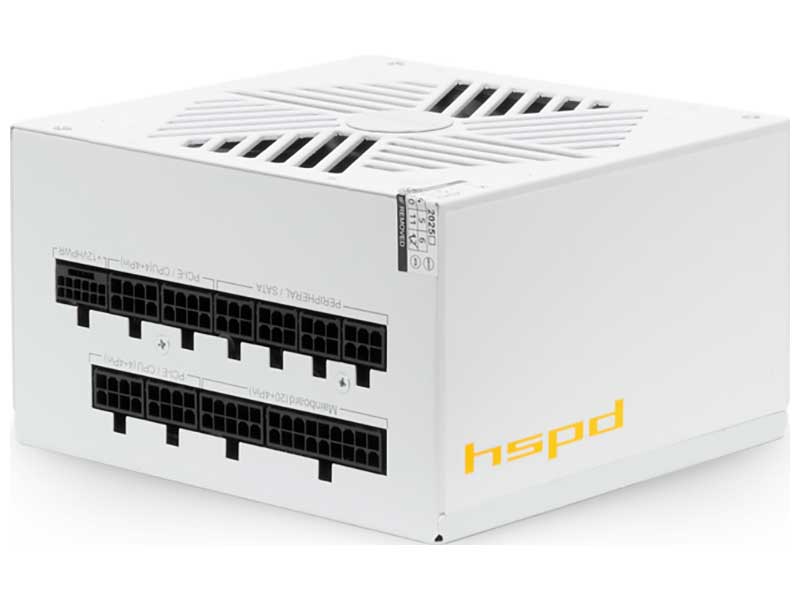 Блок питания HSPD 850W Gold ATX 3.1 (HSK-850GF-WH) White