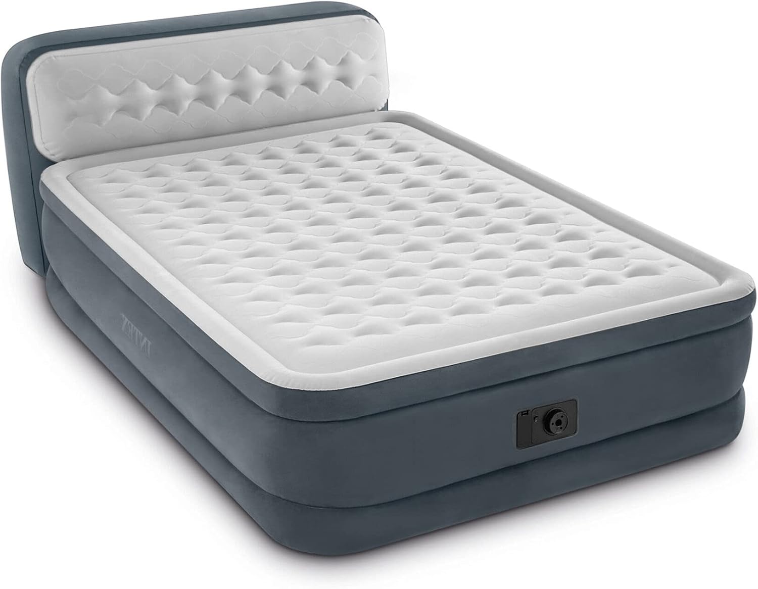 Кровать надувная Intex 152х236х86 см, Ultra Plush Headboard, со спинкой, встр.нас. 220 В, до 272 кг (64448)