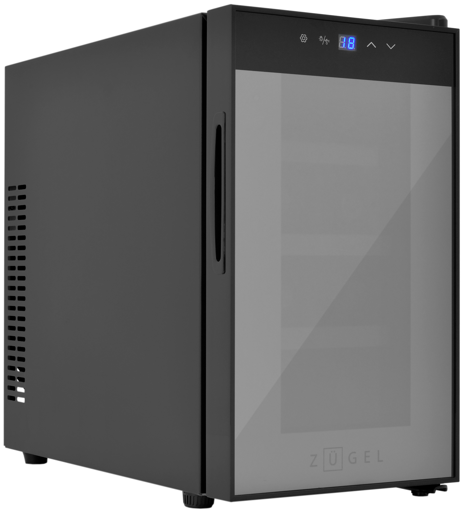 Винный шкаф Zugel ZTWF82B черный