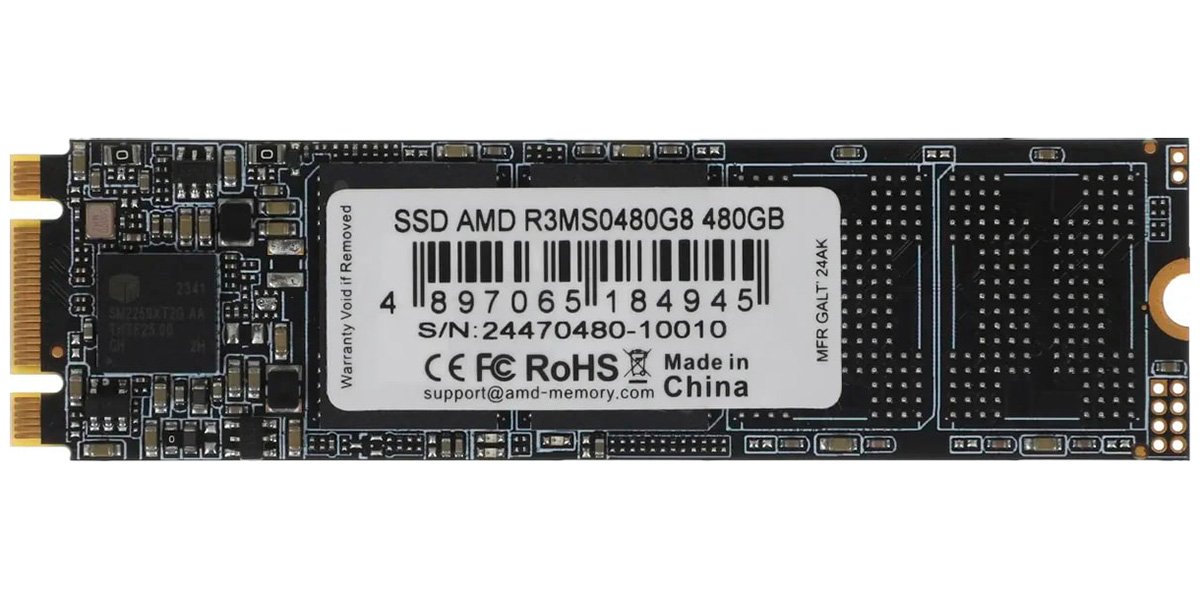 SSD накопитель AMD 480Гб R3 Series mSATA (R3MS0480G8)