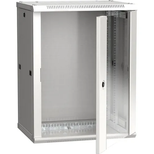 Шкаф коммутационный ITK Linea W LWR3-12U64-GF настенный, стеклянная передняя дверь, 12U, 600x635x450 мм