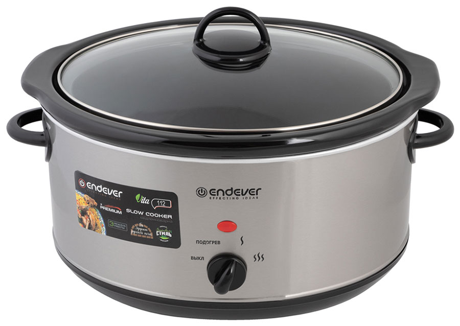 Медленноварка Endever Vita-112 90225 стальной