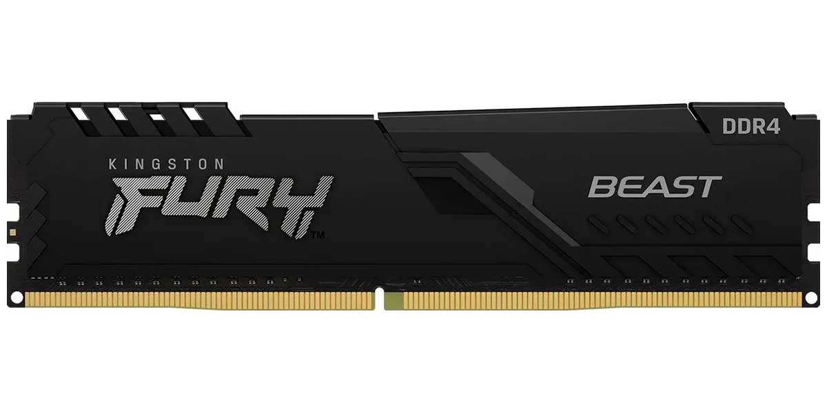 Оперативная память Kingston DDR4 16Gb 3200MHz FURY Beast Black (KF432C16BB1/16)