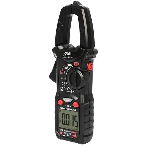 Клещи токоизмерительные Deli DL334204, измер.ток: переменный