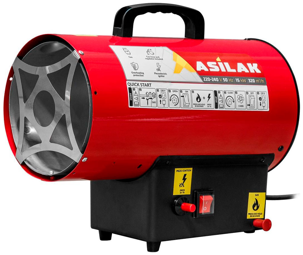 Тепловая пушка газовая Asilak SLG-15000 (15 кВт, 320 куб.м/час) (AS6310-2)