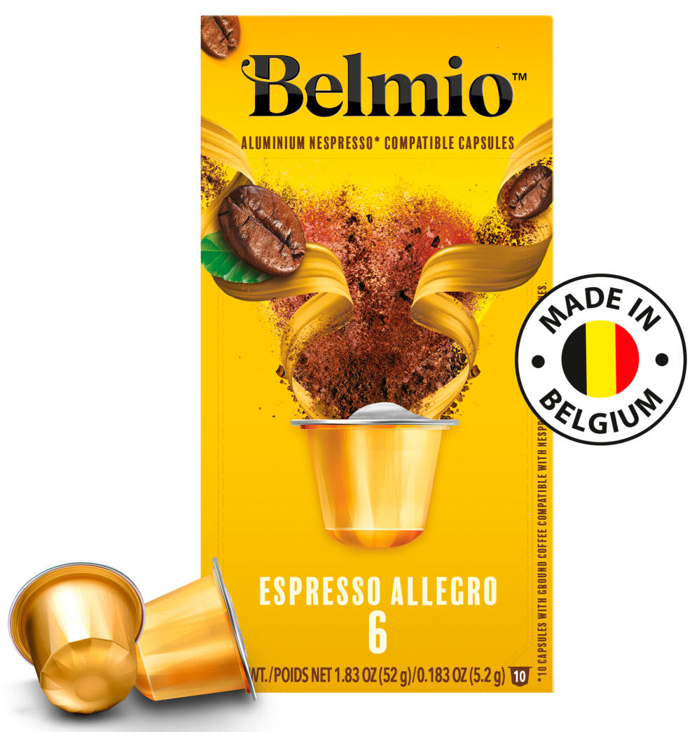 Кофе молотый в алюмиевых капсулах Belmio Espresso Allegro (intensity 6)