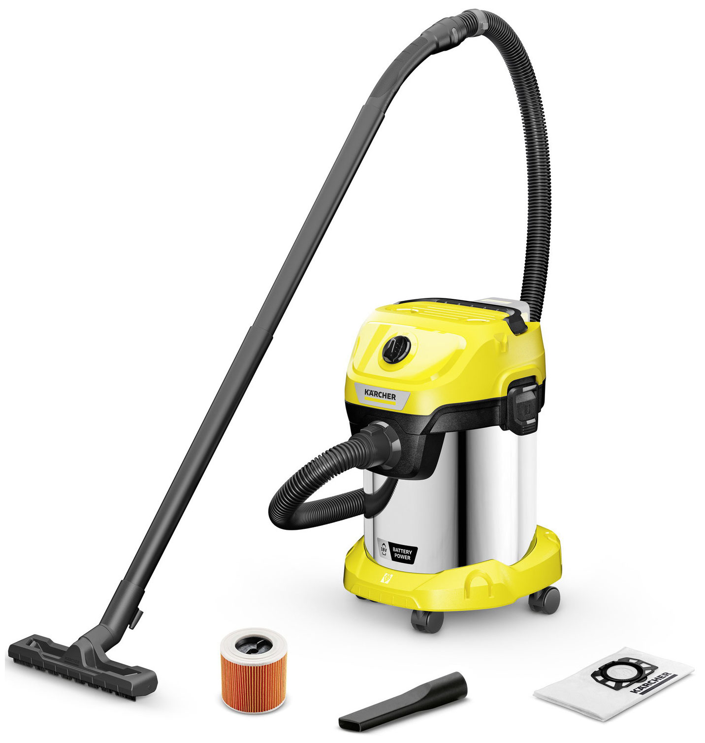 Строительный пылесос Karcher WD 3-18 S V-17/20 (1.628-575.0)