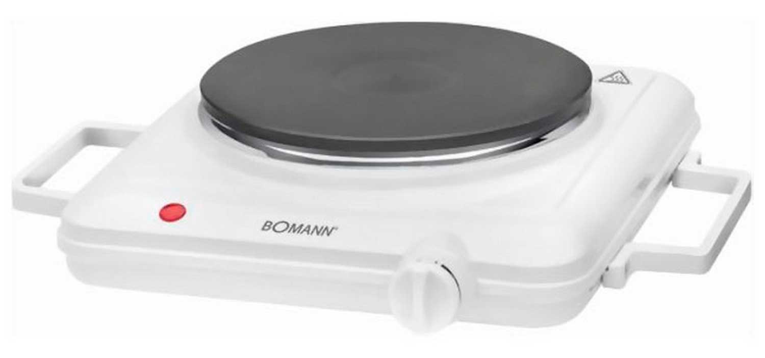 Настольная плита Bomann EKP 5027 CB weiss, термостат, 1500 Вт