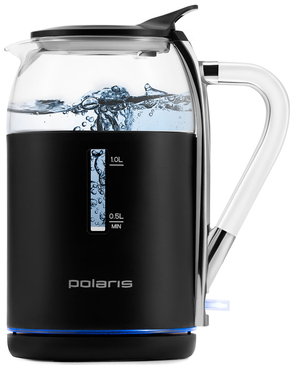 Чайник электрический Polaris PWK 1563CGL Water Way Pro Черный