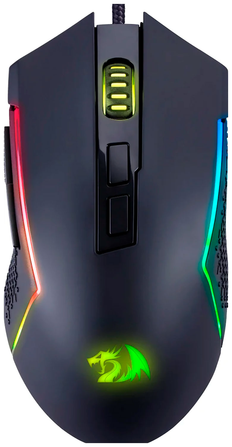 Проводная игровая мышь Redragon Trident Lite, черный, RGB7, кнопок, 8000dpi