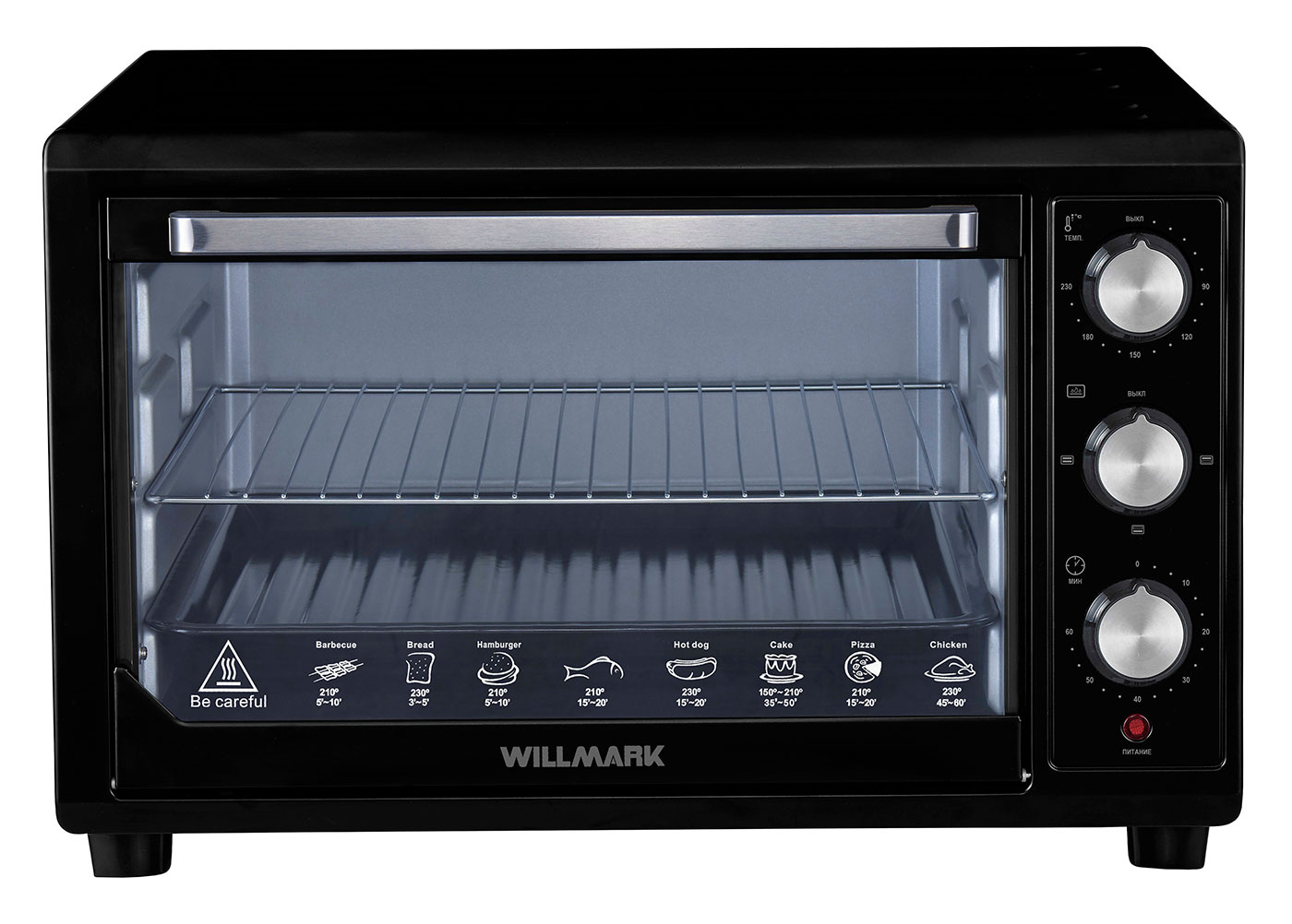 Мини-печь Willmark WO-503B, черный
