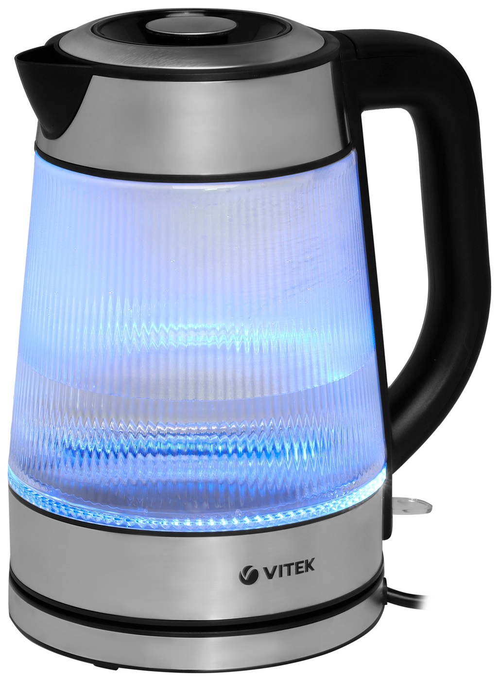 Чайник электрический Vitek VT-7017, 1.8 л, 2200 Вт, прозрачный, стекло
