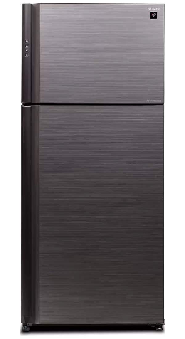 Двухкамерный холодильник Sharp SJ-XP59PG-SL серебристый/стекло