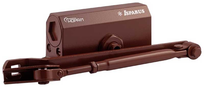 Доводчик дверной Нора-М Isparus 410 15-60кг коричневый (17200)