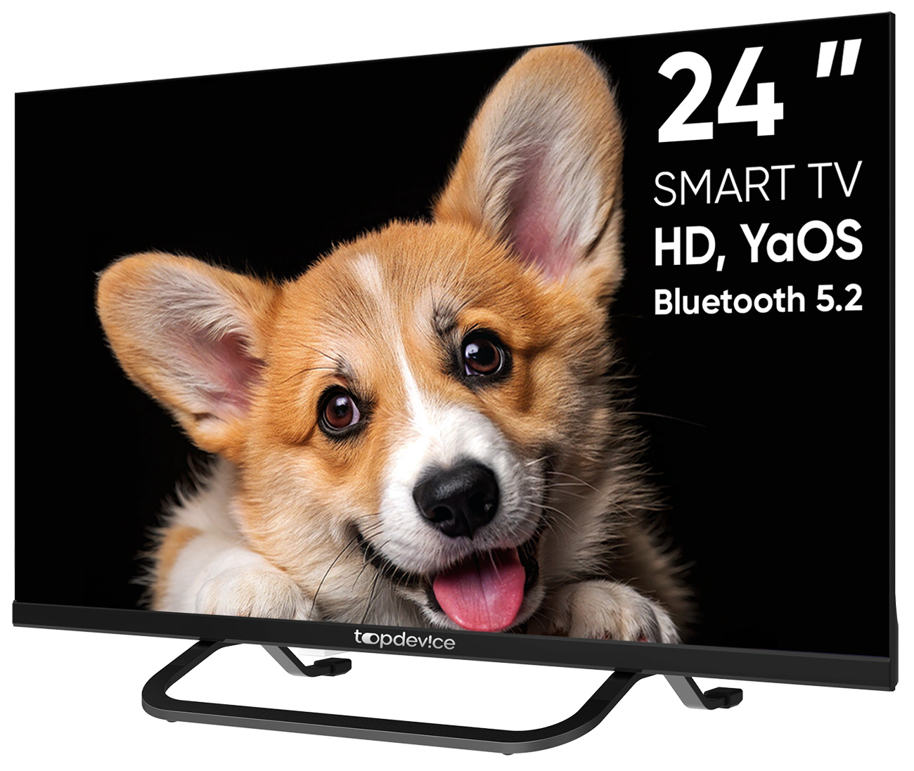 Телевизор Topdevice TV 24" SMART TV, YаOS CS03, HD (TDTV24CS03H_BK), черный