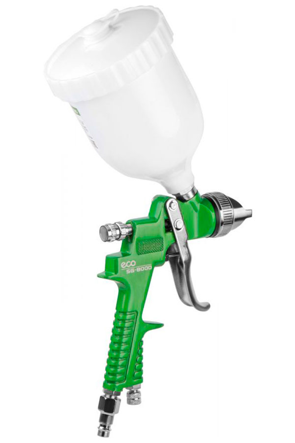Краскораспылитель Eco SG-8000 (HVLP, сопло ф 1.4 мм, верхний бак 600 мл) (EC1534-14)