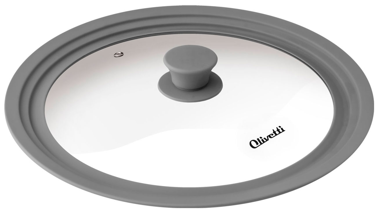 Крышка для посуды Olivetti GLU24 grey, универсальная