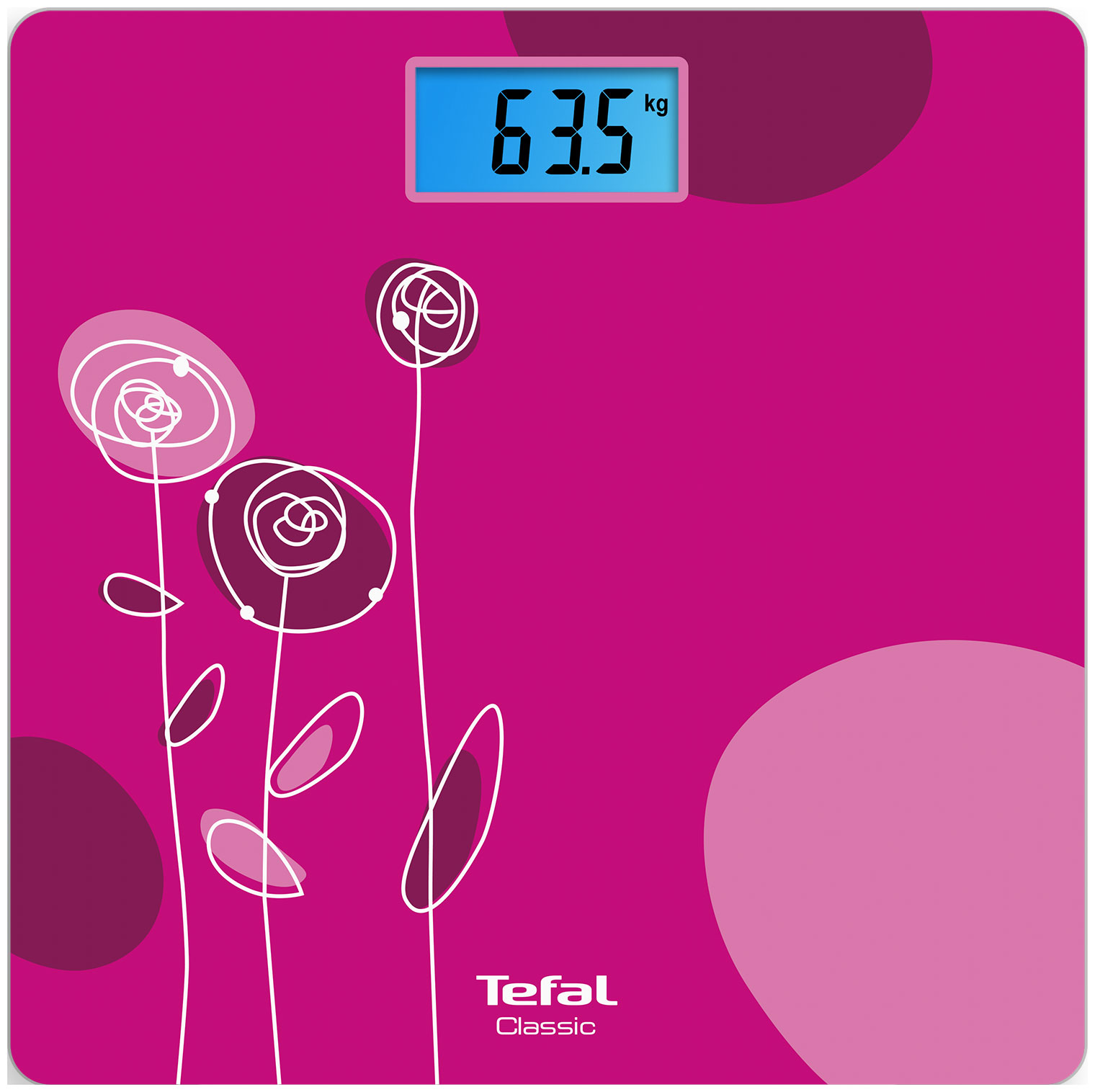 Весы напольные Tefal Classic PP1531V0, розовый