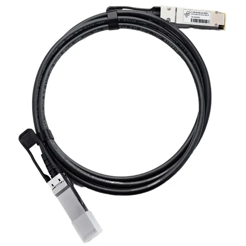 Кабель DAC FUTURE TECHNOLOGIES FT-QSFP-DD-400G-CabP-AWG30-1 литой (molded), 1м, 30AWG, медь, одножильный