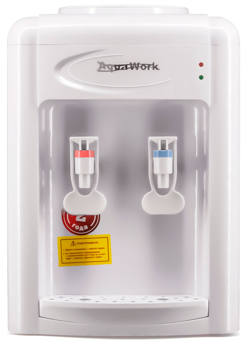 Кулер для воды Aqua Work 0.7TDR, белый, электронное охлаждение, настольный (24601)