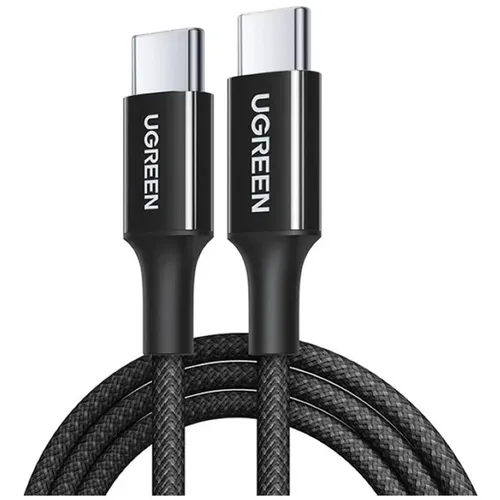 Кабель UGREEN USB Type-C (m) - USB Type-C (m), 1м, 3A, черный [35254]