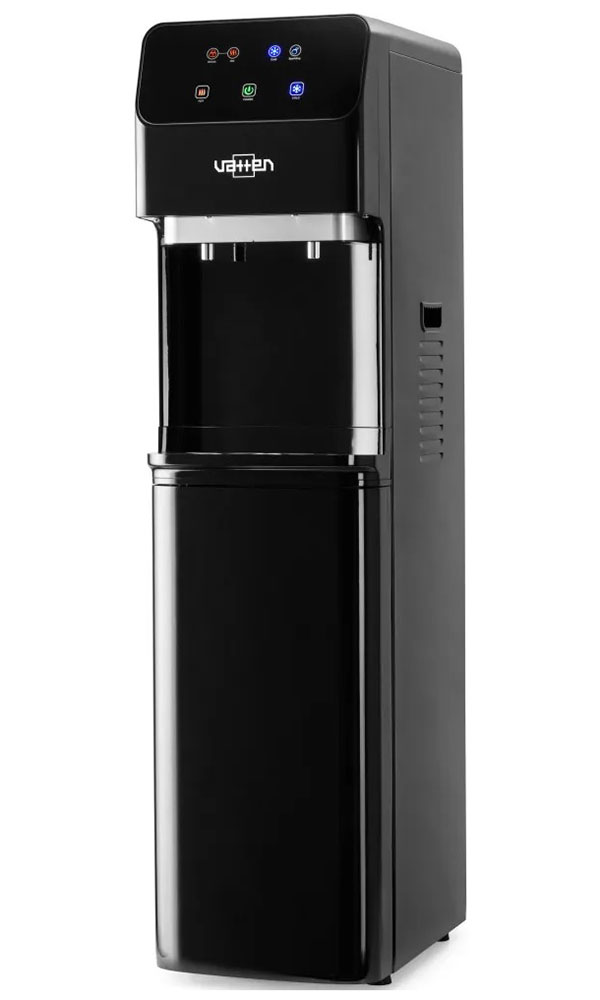 Кулер для воды Vatten L05NKG + баллон CO2 газировка, нижняя загрузка, черный