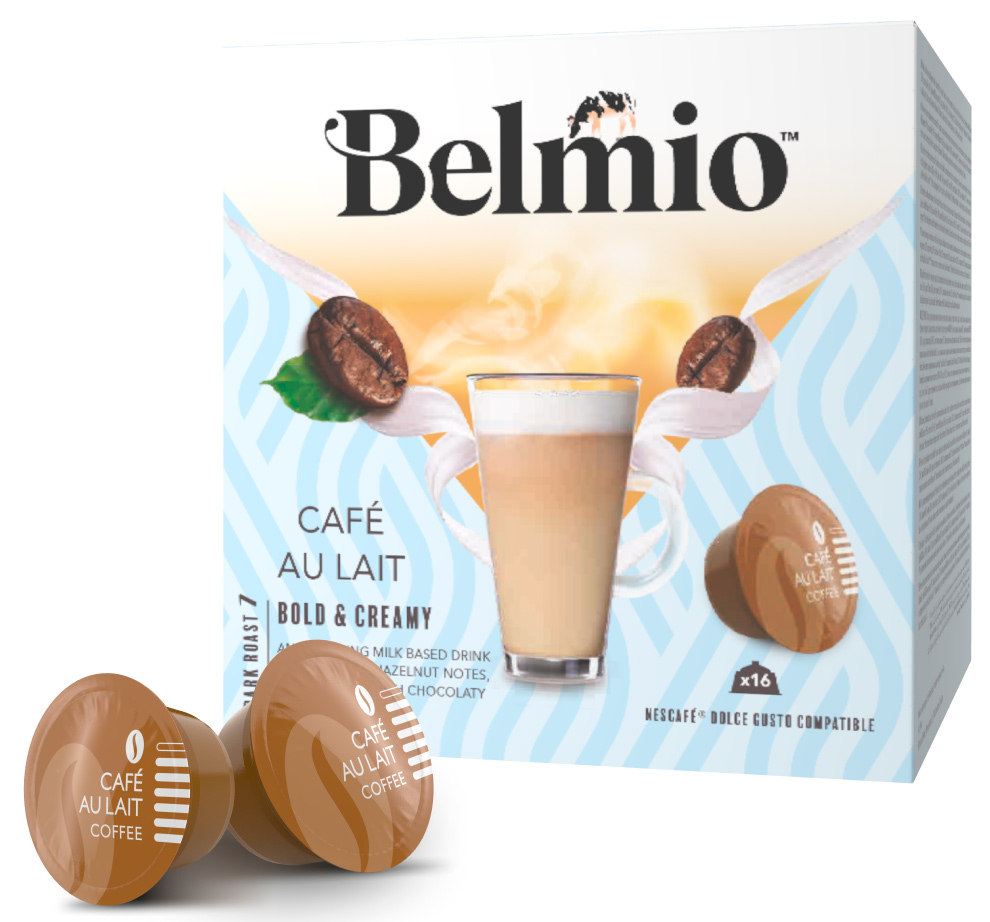 Капсулы Dolce Gusto Belmio Cafe Au Lait, 16 капсул, 16 порций