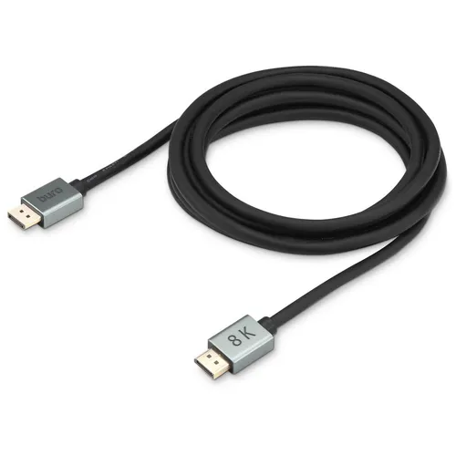 Кабель аудио-видео Buro V1.4, DisplayPort (m) - DisplayPort (m), ver 1.4, 5м, GOLD, черный [bhp-dpp-1.4-5g]