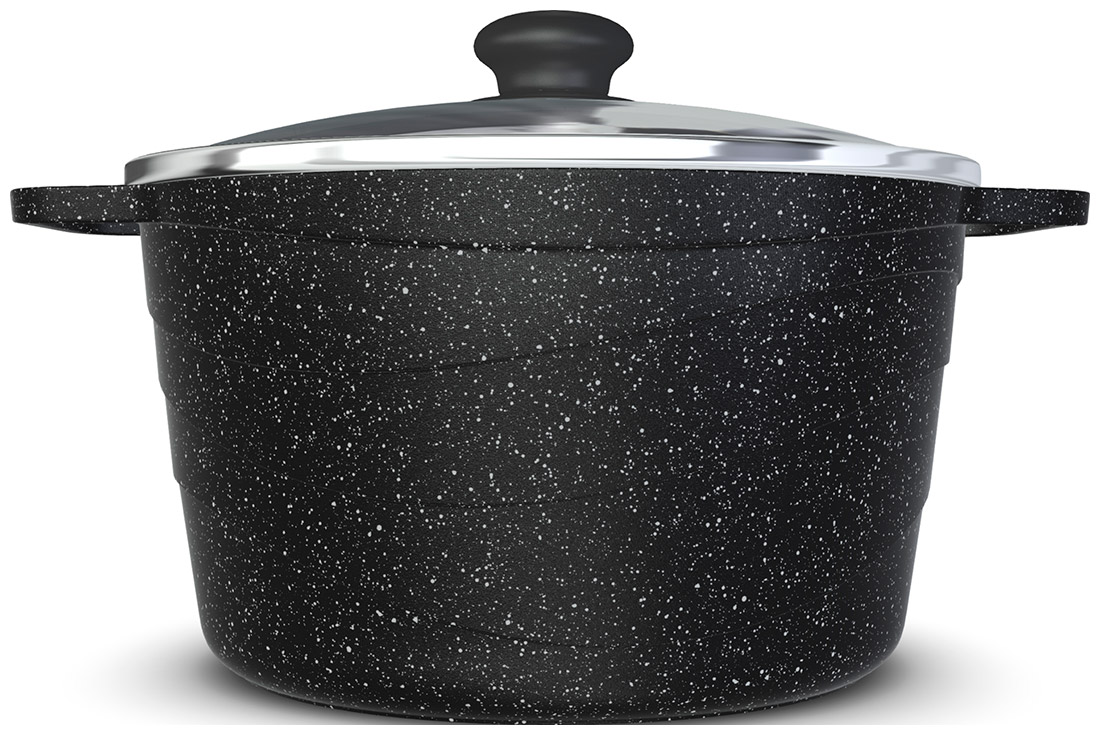 Кастрюля Neva Neva Granite со стекл. крышкой 3л NG6630