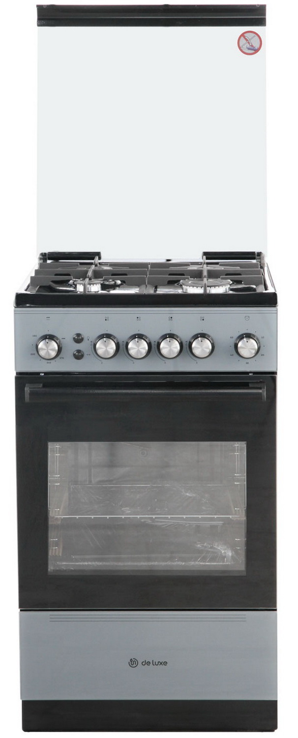 Газовая плита De luxe 506040.23 г кр ЧР-002 серая