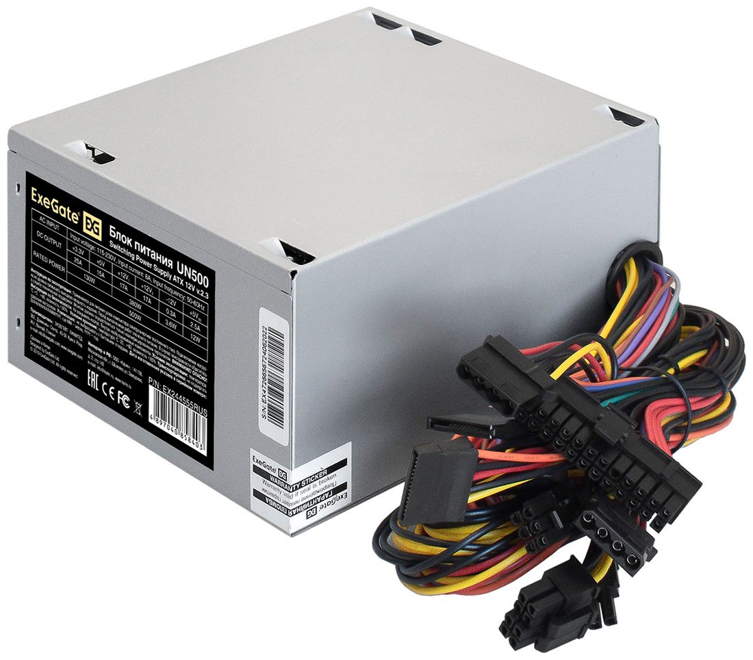 Блок питания ExeGate 500W UN500 (EX244555RUS)