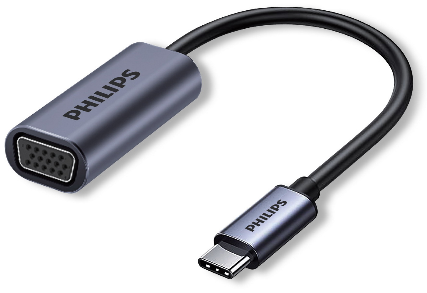 Кабель-переходник Philips USB C 1080P VGA, длина кабеля 10 см (SWV4070)