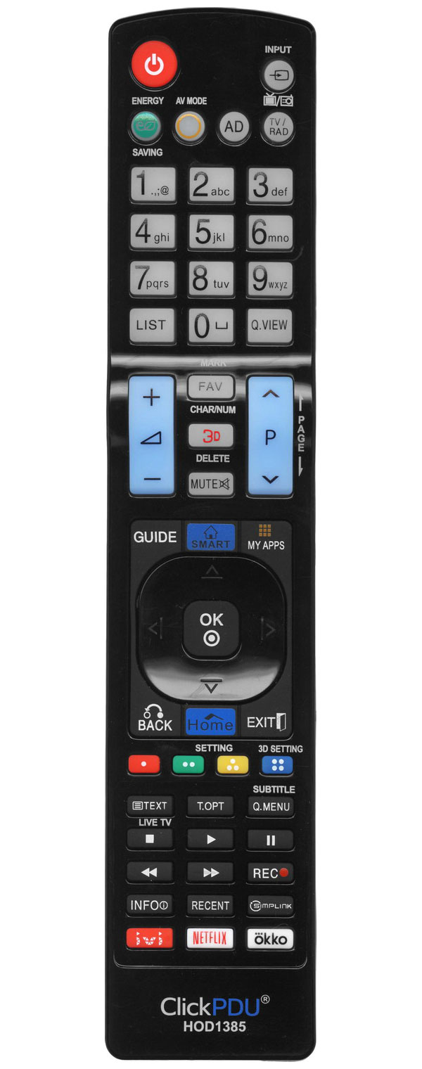 Универсальный пульт ClickPDU HOD1385 RM-L930 RU для телевизоров LG