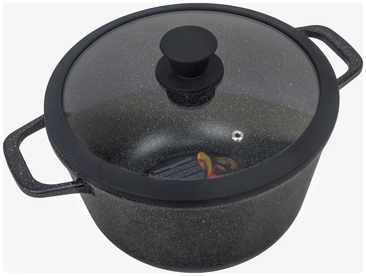 Казан Panairo Expa induction с крышкой, 5 л, индукция (Exp-KAZ-5-AL-K.sil-I)