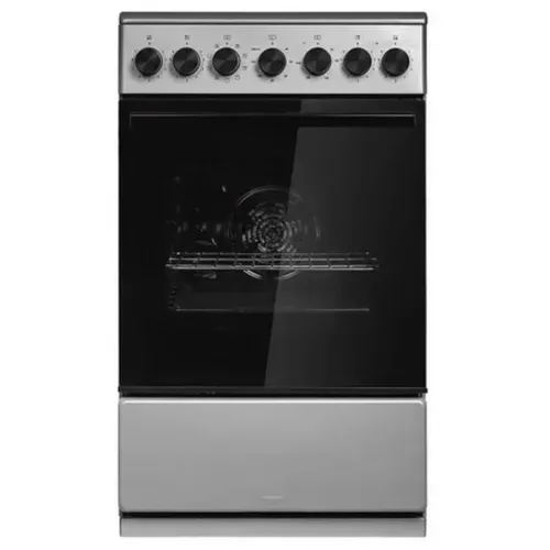 Электрическая плита Midea MFO-M4E20T9E(SL), стеклокерамика, электрическая, без крышки, серебристый/черный
