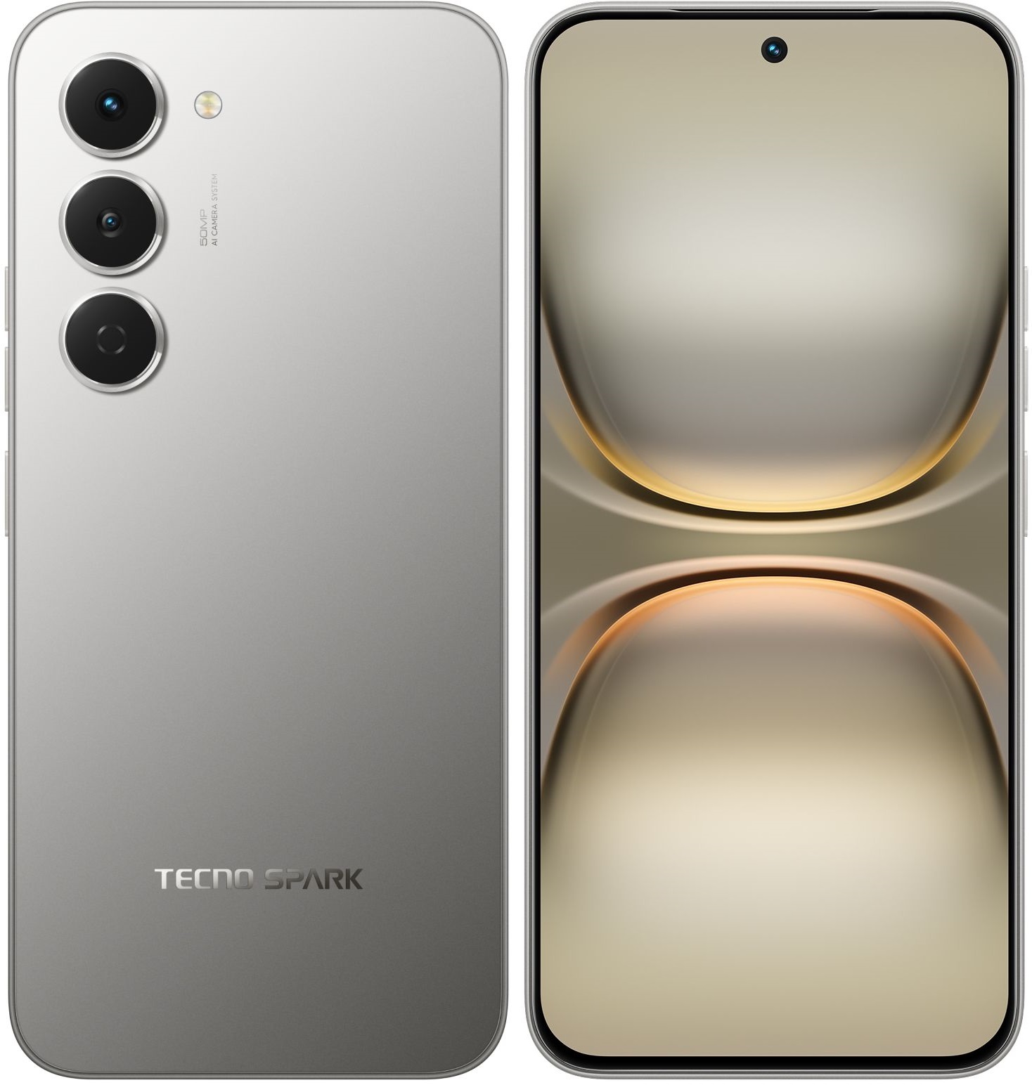 Смартфон Tecno Spark 40 Pro 128Gb 8Gb титан