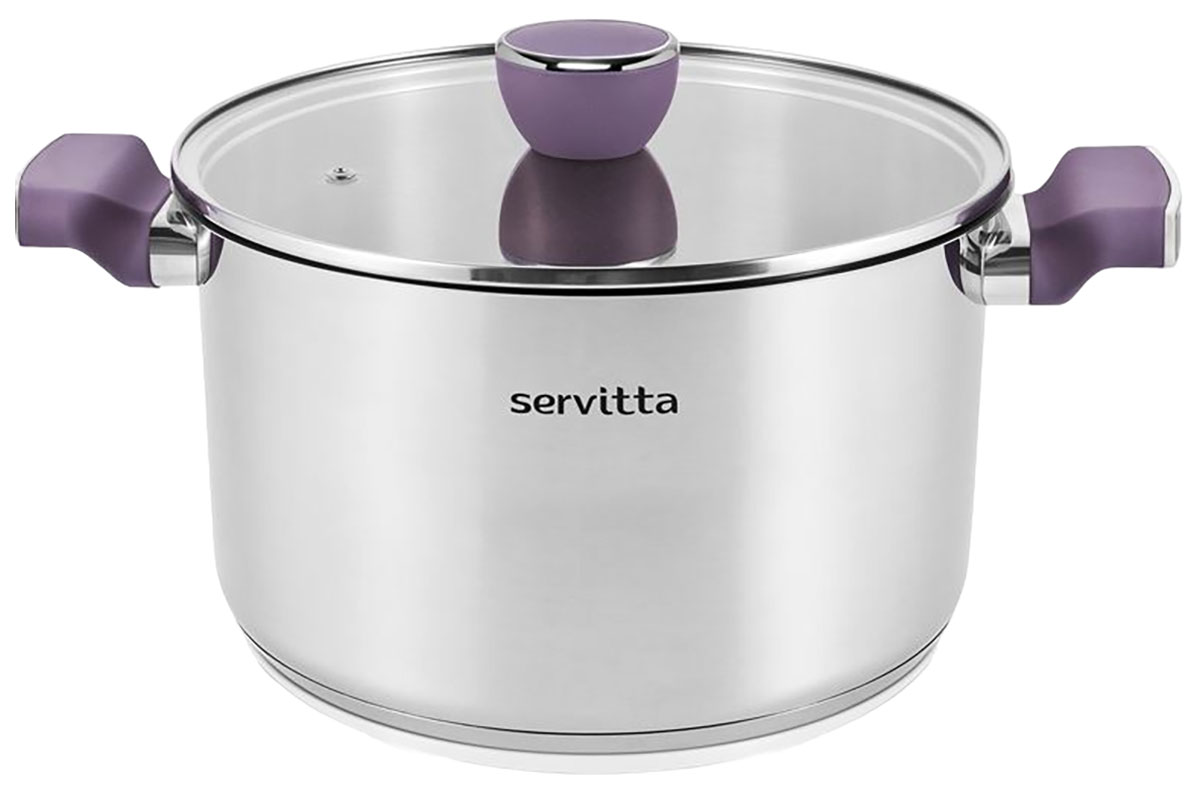 Кастрюля с крышкой Servitta Viola, 2.3 л (Sr0298)